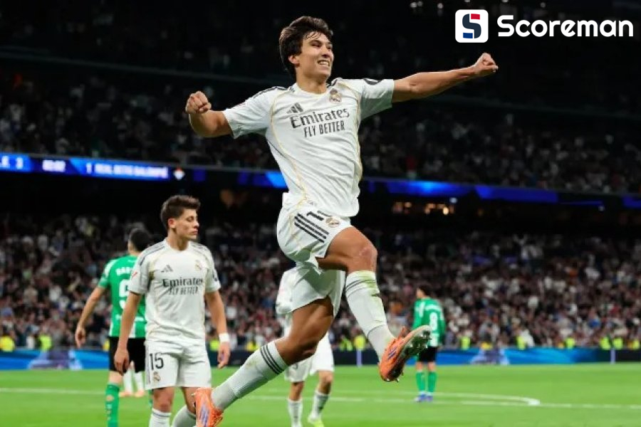 '음바페 부상 대체' 04년생 신예 곤살로 가르시아 해트트릭 폭발...팀은 5-1 대승